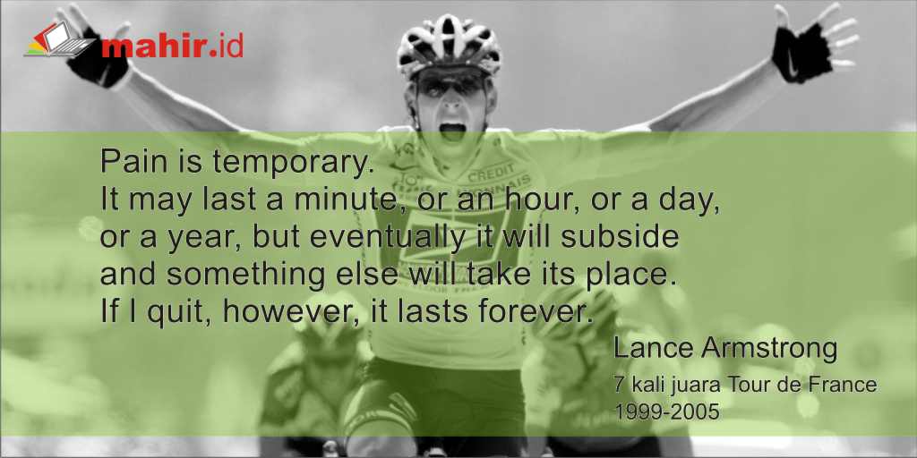 cycling quote Lance Armstrong