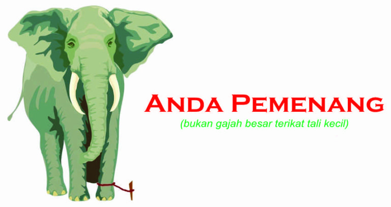 Anda pemenang, bukan gajah sirkus